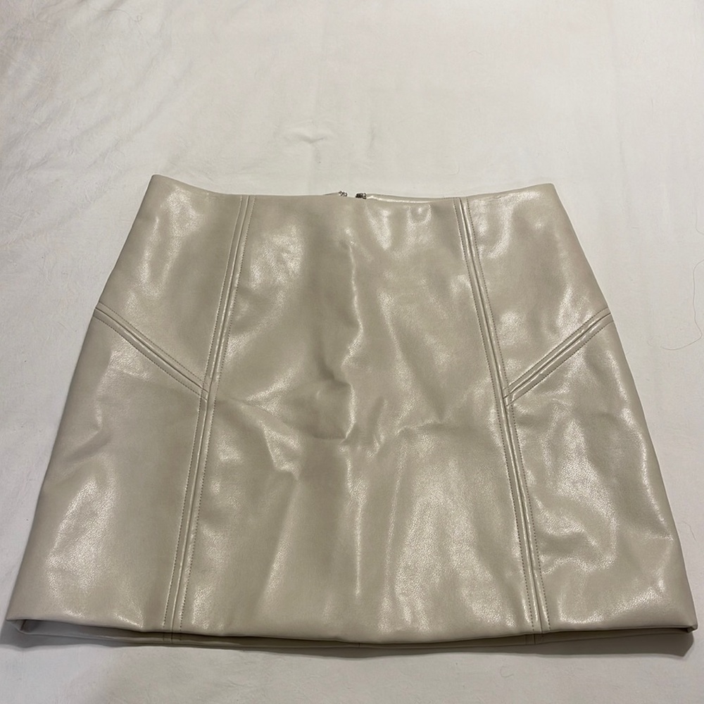 Faux Leather Bagatelle Mini Skirt